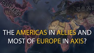 HOI4 Timelapse - What if the Americas was in the Allies and most of Europe was in the Axis in WW2?