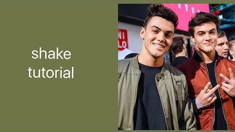 shake tutorial | ccp