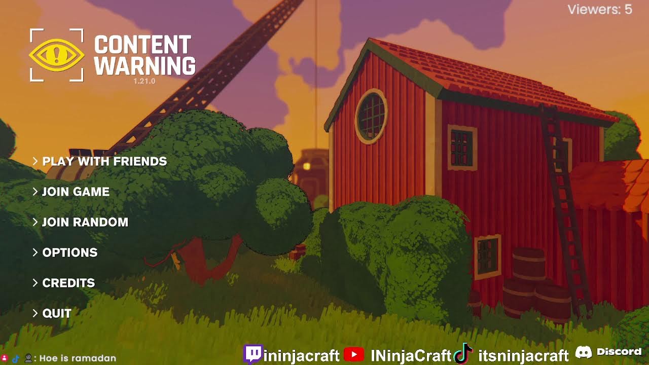 CONTENT WARNING WITH FRIENDS (HORROR)