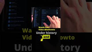 iPad Safari How to Clear Browsing History