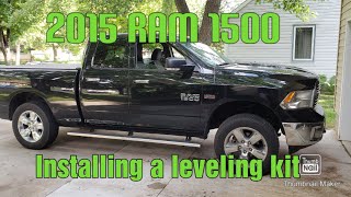 Installing leveling kit on 2015 Ram 1500