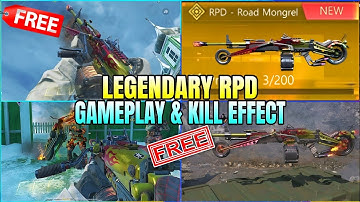 *NEW* Free Legendary RPD Gameplay & Kill Effect | Secret Cache New Update | Codm Leaks 2025
