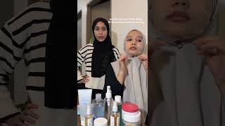 pov forcing my sister into doing korean 10-step skincare routine 🤣 #pov #shortsvideo  #skincare