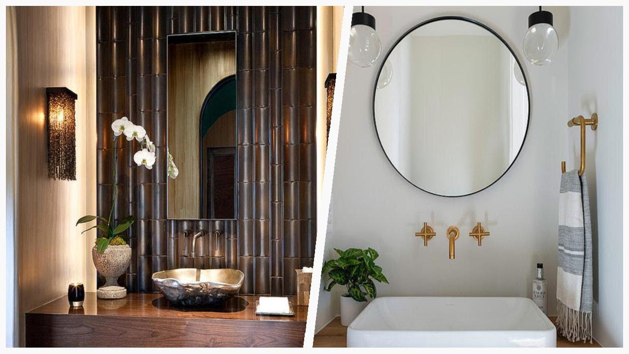 75 Large Powder Room Design Ideas You'll Love ☆ - YouTube