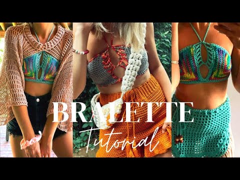 Crochet PATTERN Botanical Bralette Baecrochett Boho Crochet Top