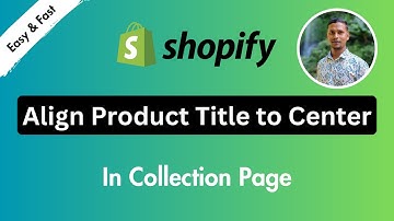 How to Align Product Title to Center in Collection ✅ Shopify Theme Customization