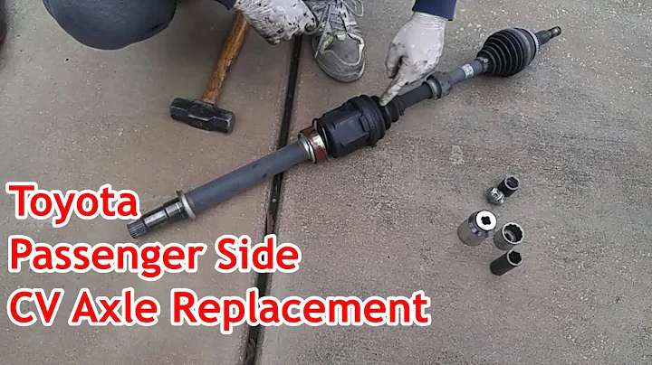 Toyota CV Axle Boot Split?  Easy Fix!  CV Axle Replacement - Passenger Side