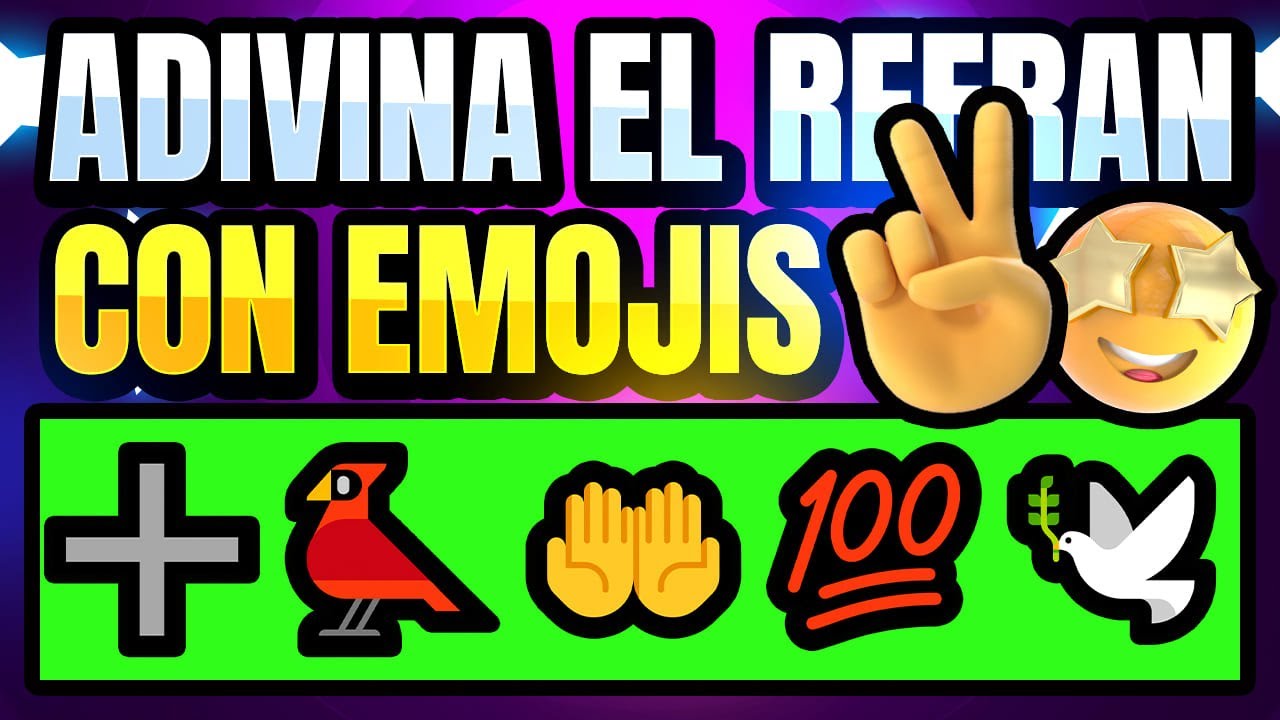 Adivina el Refrán con Emojis #2 🧠💡😉🤩🤗😁👀 - YouTube