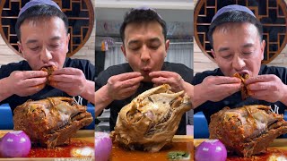 ASMR Sheep Head Spicy Eating & Mukbang Chinese Food