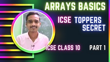 Array in java | Array class 10 icse 2023 | computer class 10 icse | icse computer | Padhaikrlo array