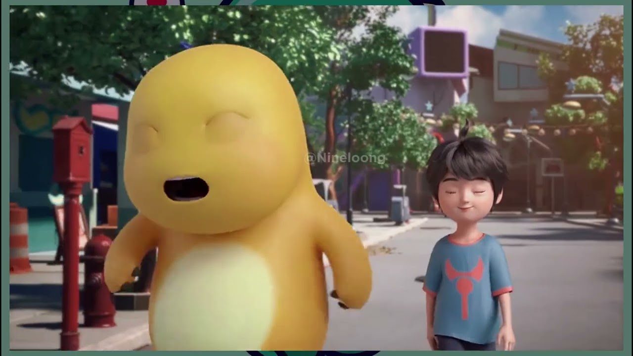Nai long Eng Sub | cute yellow dino with funny video | cartoon  | funny video 2025