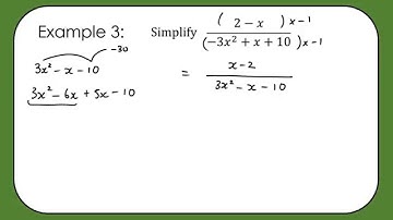 03 Simplifying Algebraic Fractions - Part 2
