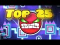 The top 25 hardest hard demons in geometry dash showcase