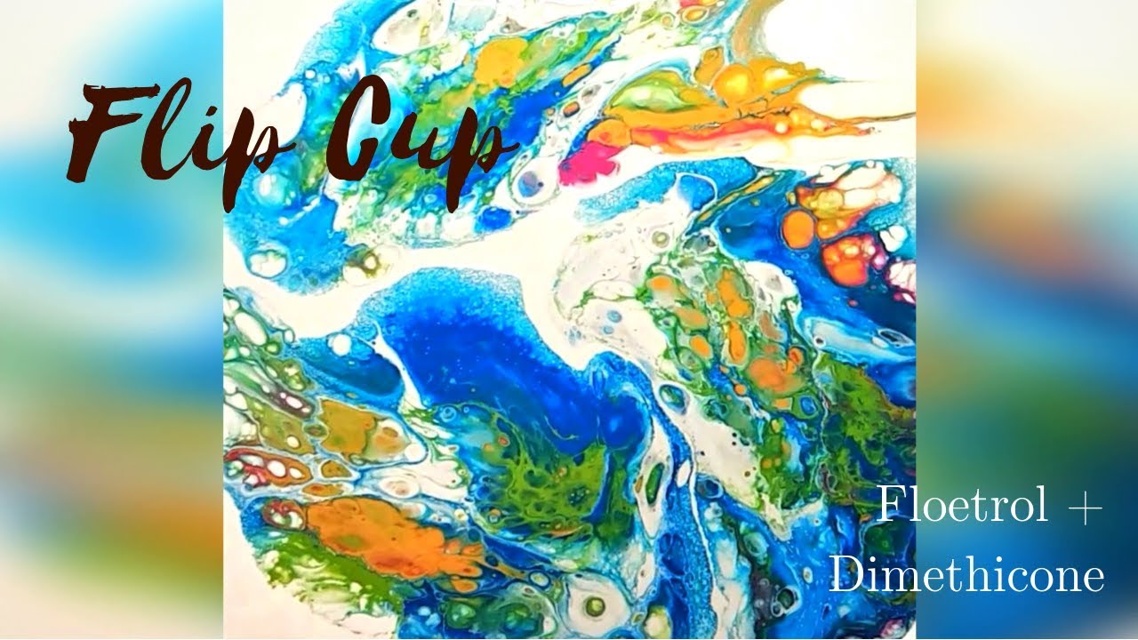 3 FLIP CUPS with White Negative Space - Easy Pouring w/ Floetrol ...