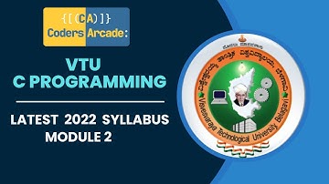 Latest VTU C Programming Module 2 || 2022 Scheme