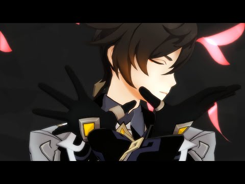【原神MMD Genshin Impact】侵蝕 (Erosion) 【鍾離/タルタリヤ/ヌヴィレット/リオセスリ】【Zhongli/Childe/Neuvillette/Wriothesley】