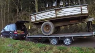 Transport von 6,6 Tonner Traktor Anhänger (für die Waldarbeit)