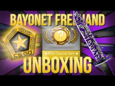 CS:GO BAYONET FREEHAND UNBOX (NEW KNIFE GAMMA CASE)