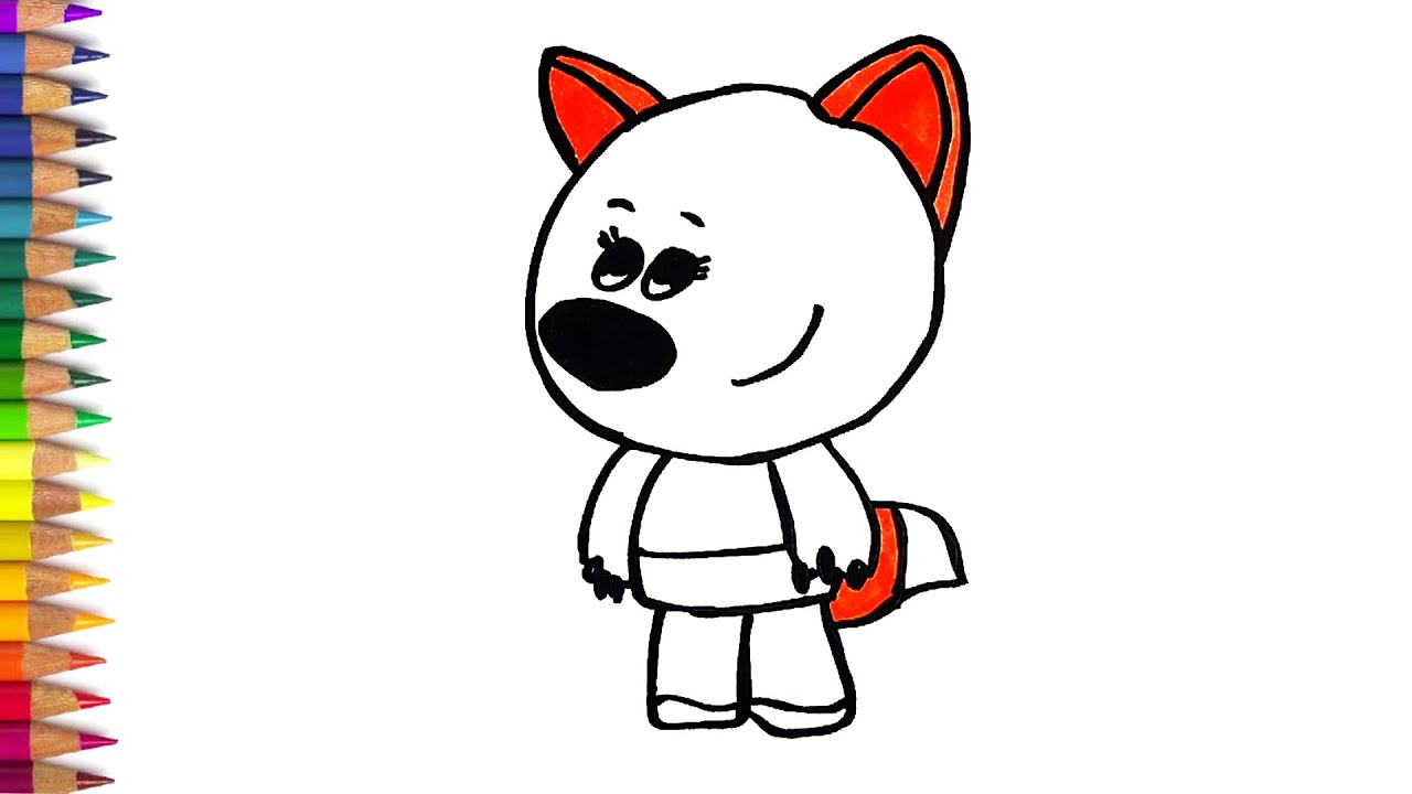 Лисичка из мимимишек нарисовать