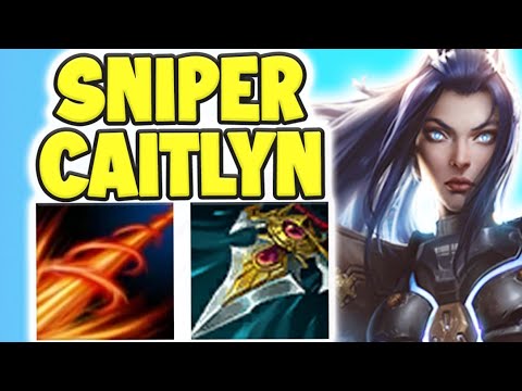 하나의 CAITLYN ULT = 2000+ 손상?? MAX SNIPER CAITLYN 상의는 100% 바보입니다! 리그 오브 레전드 게임 플레이