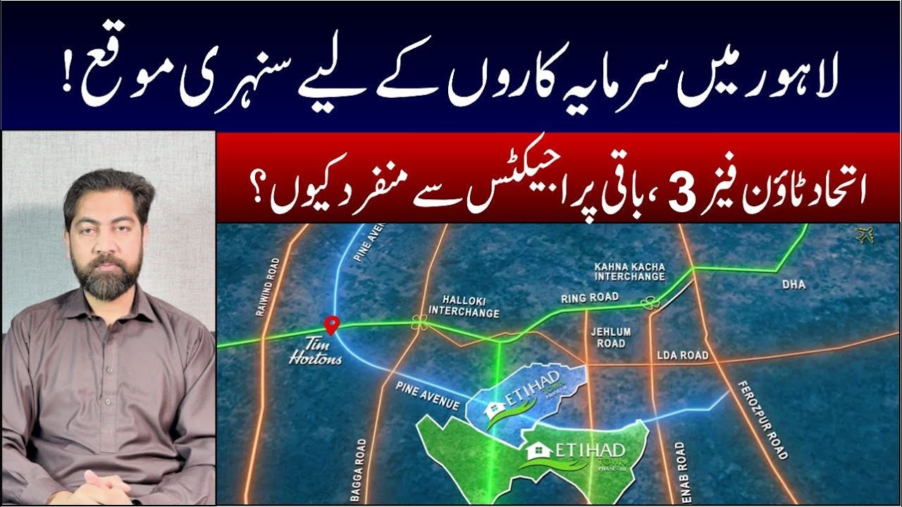 Etihad Town Phase 3 Lahore | Next Big Investment Opportunity? Full Project Details & Market Insight