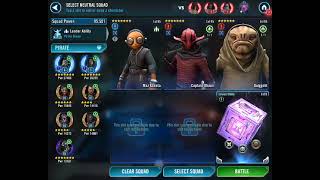 GAC 3v3 W1 R1 (12/25) kyber2 relic delta #grandarena #starwars #swogh #3v3 
