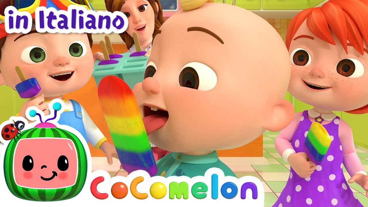 ⁣Impara i colori con il ghiacciolo di color' arcobaleno | CoComelon Italiano - Canzoni per Bambi