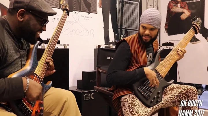 NAMM 2017 Gallien Krueger Booth BASS JAM! Daric - ...