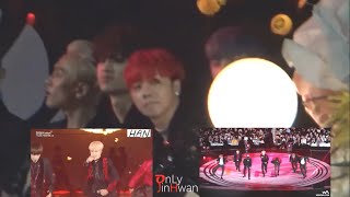 161119 MMA iKON 아이콘 reaction to 방탄소년단 BTS 피 땀 눈물 &amp; 불타오르네 (Blood Sweat Tears &amp; FIRE)