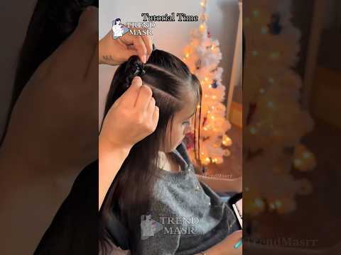 للامهات فكرة تسريحة لطيفة لبناتكم