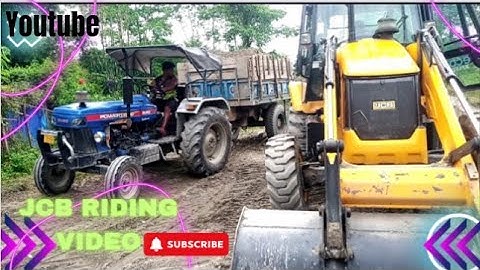 JCB 3dx Eco working with Kubota tractor | Sonalika | Powertrac Euro 50 JCB Work Video | JCB 3DX 2023