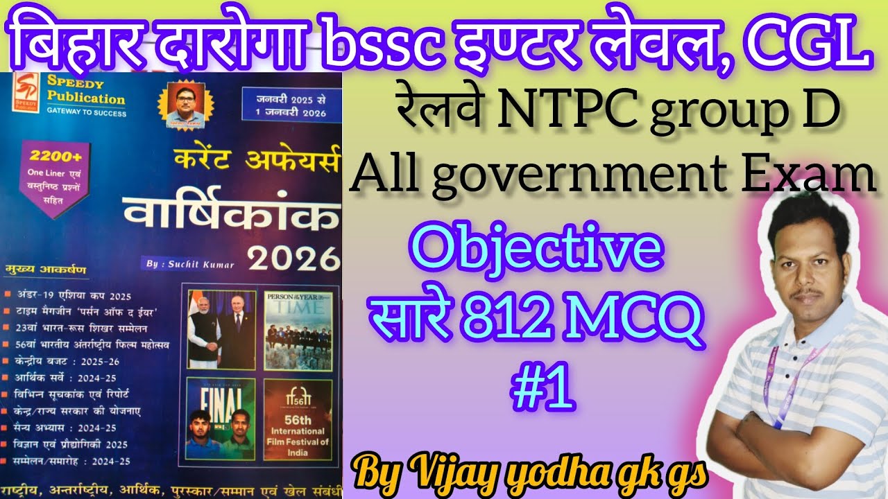 Speedy current affairs MCQ #1 