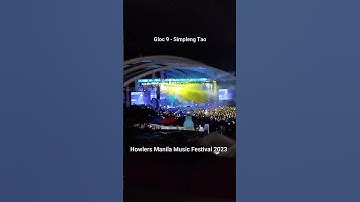 Thumbnail of Simpleng Tao by Gloc 9 at Howlers Manila Music Festival 2023