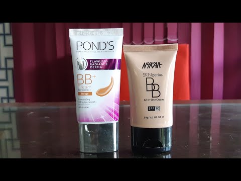 nykaa-skingenius-bb-cream-vs-ponds-flawless-radiance-derma-bb+-cream-comparison-review-|-bb-cream-|