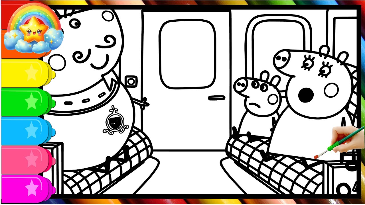 Долгая поездка Свинки Пеппы на поезде с папой Свином! || Официальный семейный детский мультфильм ...