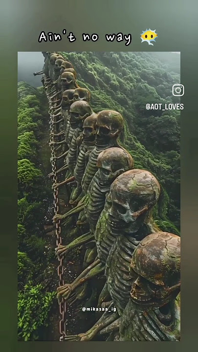 Are they ready for rumbling 😱😱..in real life..#wall Titans #erenyeager #animeedits #shorts #