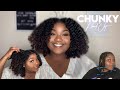 CHUNKY BRAID OUT ON NATURAL HAIR