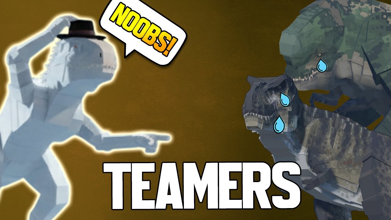 FINALLY! Dealing With TEAMERS in Jurassic Blocky! (ROBLOX DINOSAUR PVP)