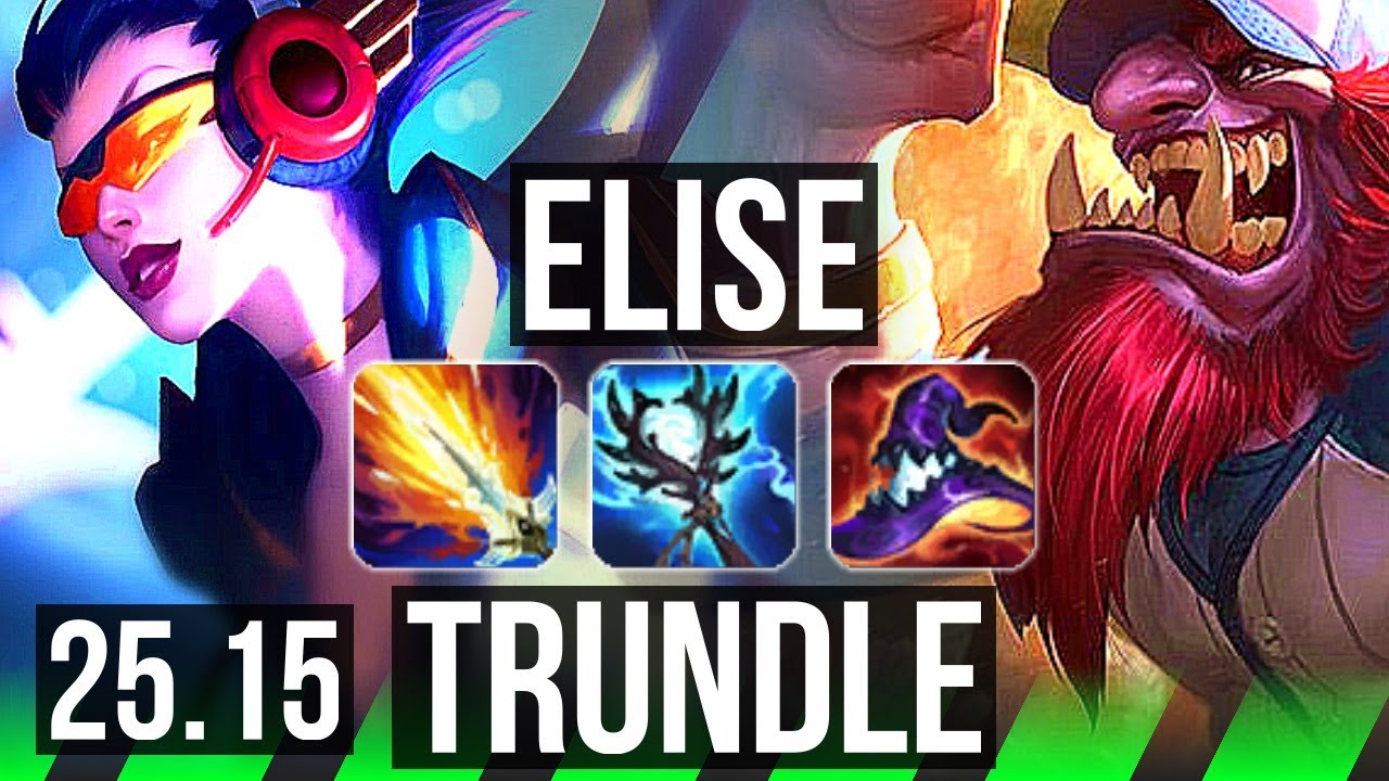 ELISE vs TRUNDLE (JGL) | 16/1/8, Legendary | EUW Master | 25.15