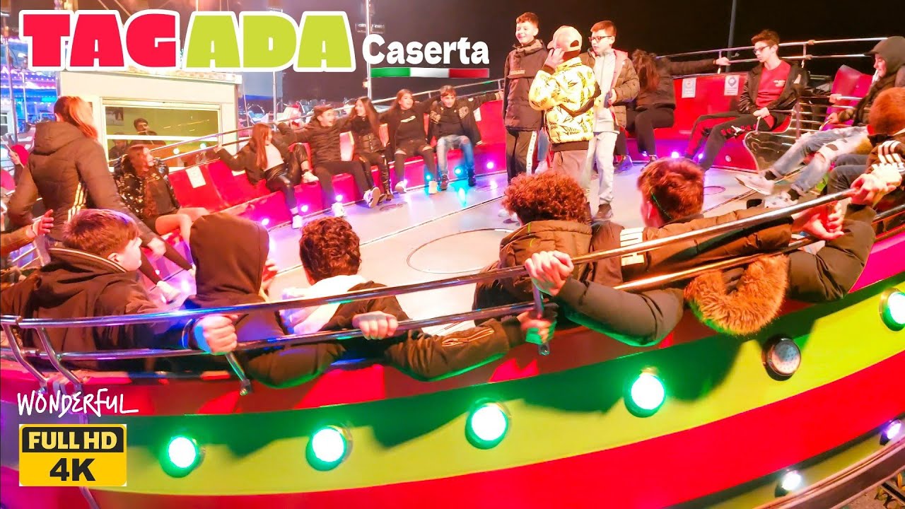 Lunapark Caserta Giostre 2023 🇮🇹 TAGADÀ Offride 4K