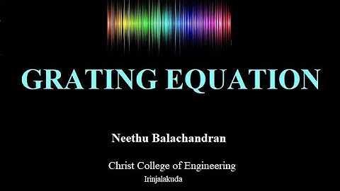 KTU Engineering Physics - Diffraction - Grating Equation