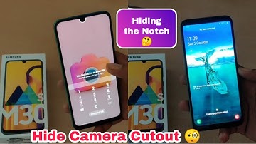 Samsung M30s - How to Hide Notch. Notch Free Look. Helping our viewers.