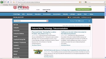 The new PRWeb Web site