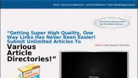 Article Submitter Software - Submit To 668 Directories