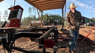 Finishing up the sweet gum log on the TimberKing 1620
