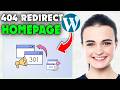 How to redirect any page to homepage | Wordpress 404 Redirect