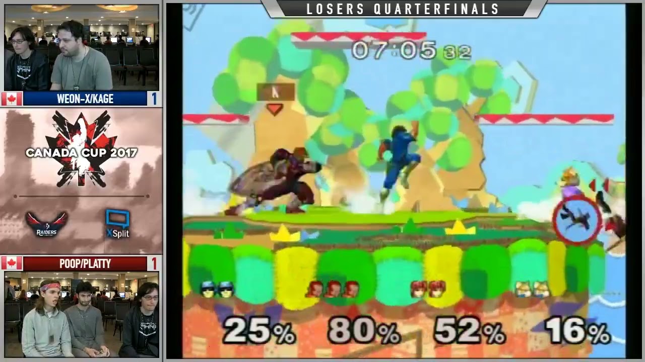 Canada Cup 2017 SSBM: Weon-X Kage vs. Platty Poop Losers Quarters
