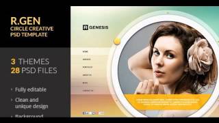 Preview R.Gen - Circle Creative PSD Template Creative