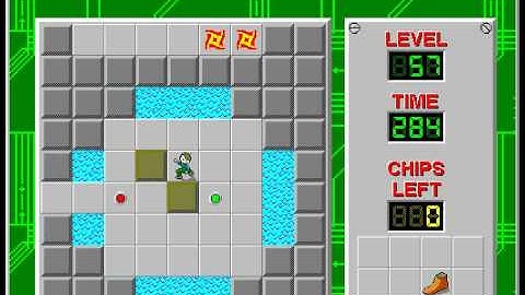 CCLP2 level 57 solution - 266 seconds