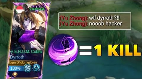DYRROTH 2nd SKILL = 1 KILL DELETE!! THEY THINK I’M USING CHEAT WITH THIS BUILD 🤣🔥